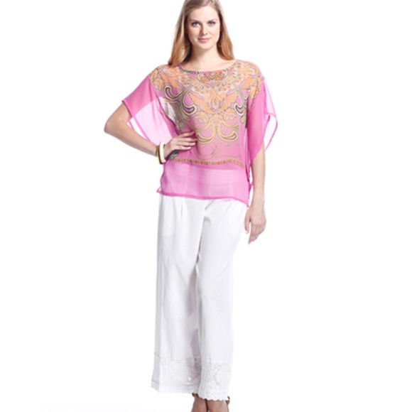 Violet Wide Leg Pants - Picture 4 of 4